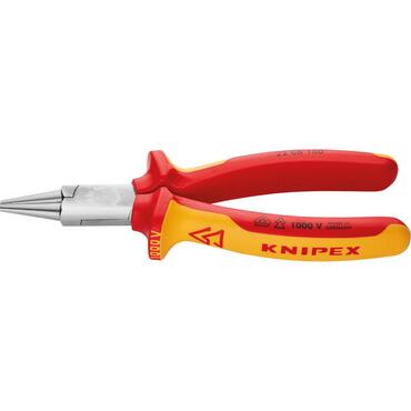 VDE round nose pliers with multiple component handle type 22 06